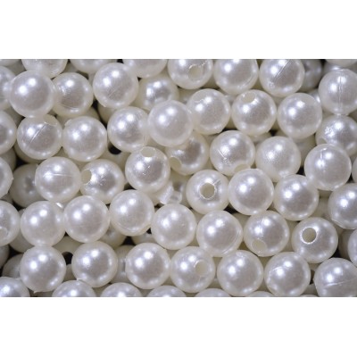 Намистини акрилові/Ivory 6mm 