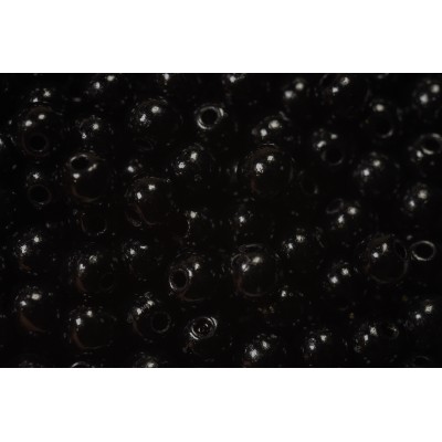 Намистини акрилові/Black 6mm 