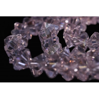 Намистини Трикутник/Light pink 6mm 