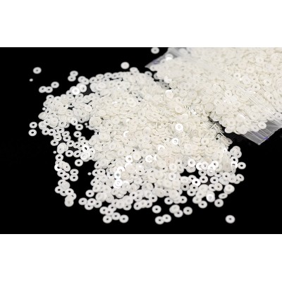 Паєтки Opaque White 2mm 